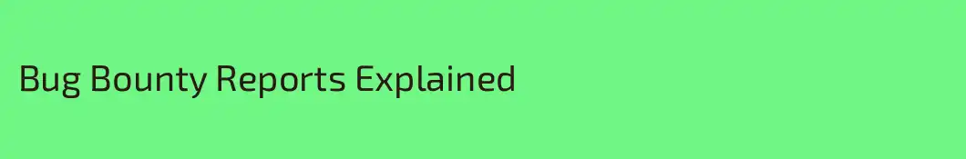 Bug Bounty Reports Explained